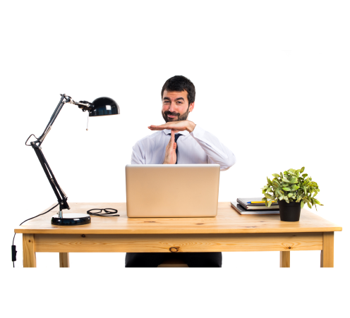 person working